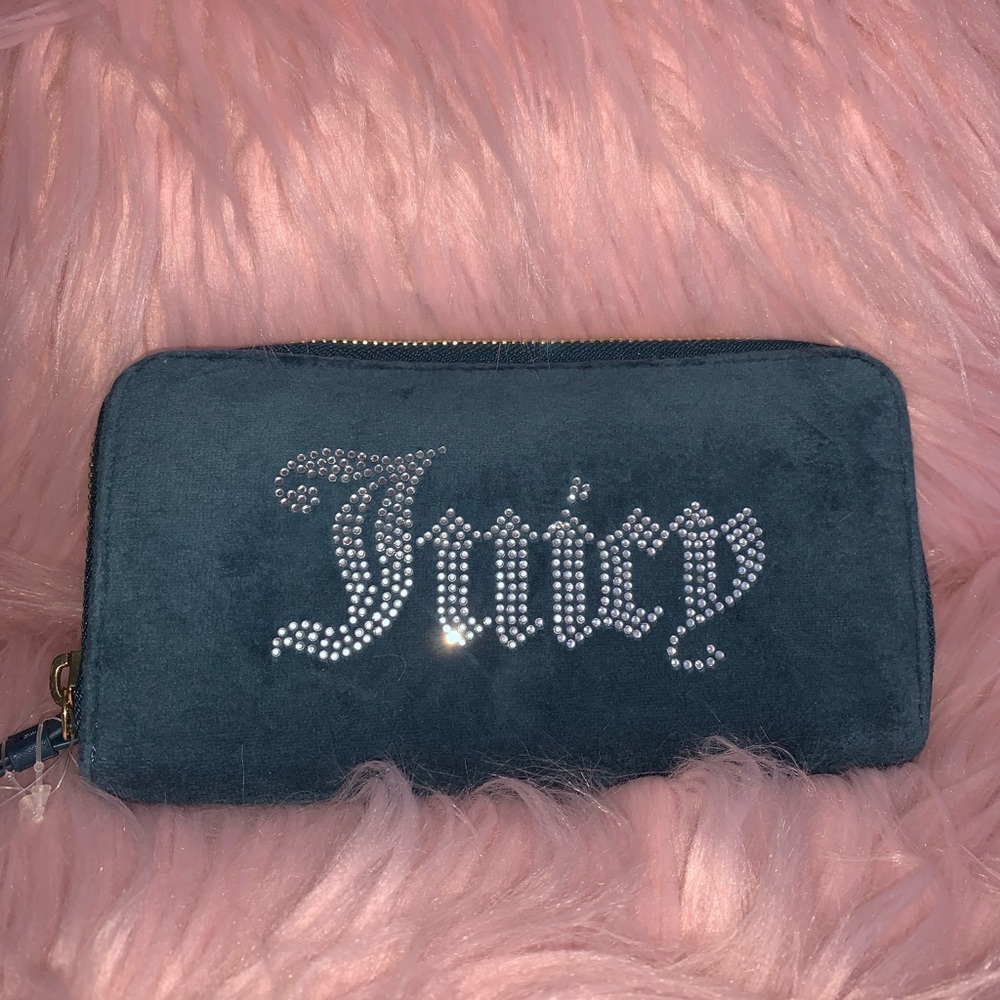 Juicy Couture Turquoise Wallet with Sparkly Branding